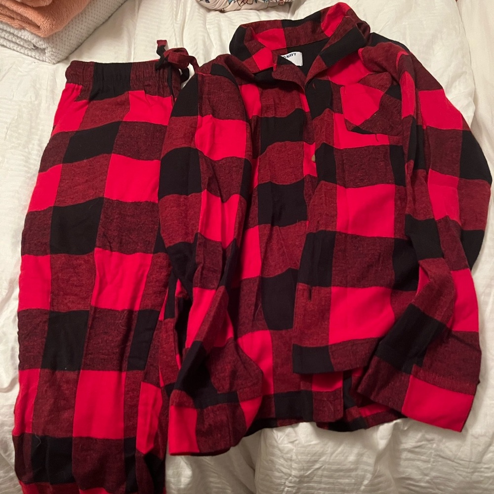 flannel pajama set